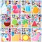 36 Pcs 9"x6" Summer Scene Make a face Stickers for Kids, Make Your Own Summer Sticker Sheets, Party Favors Kids Crafts, Goodie Bags Stuffers, Classroom Rewards